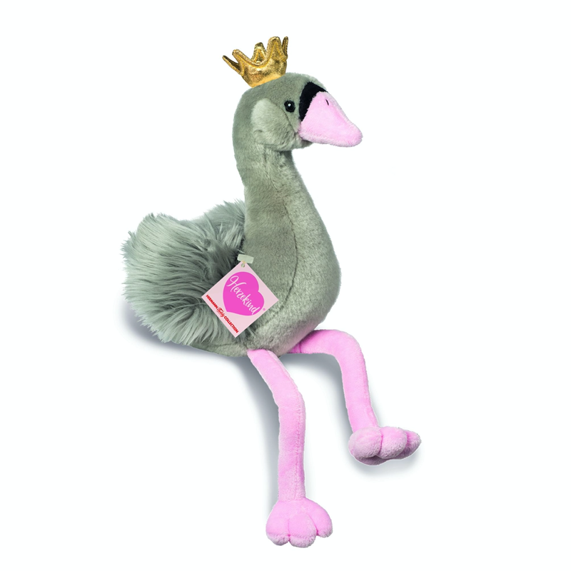 Teddy Hermann 94102 Schwan Shadow grau mit Krone 40cm - Stoff/Plüsch/Kuscheltier