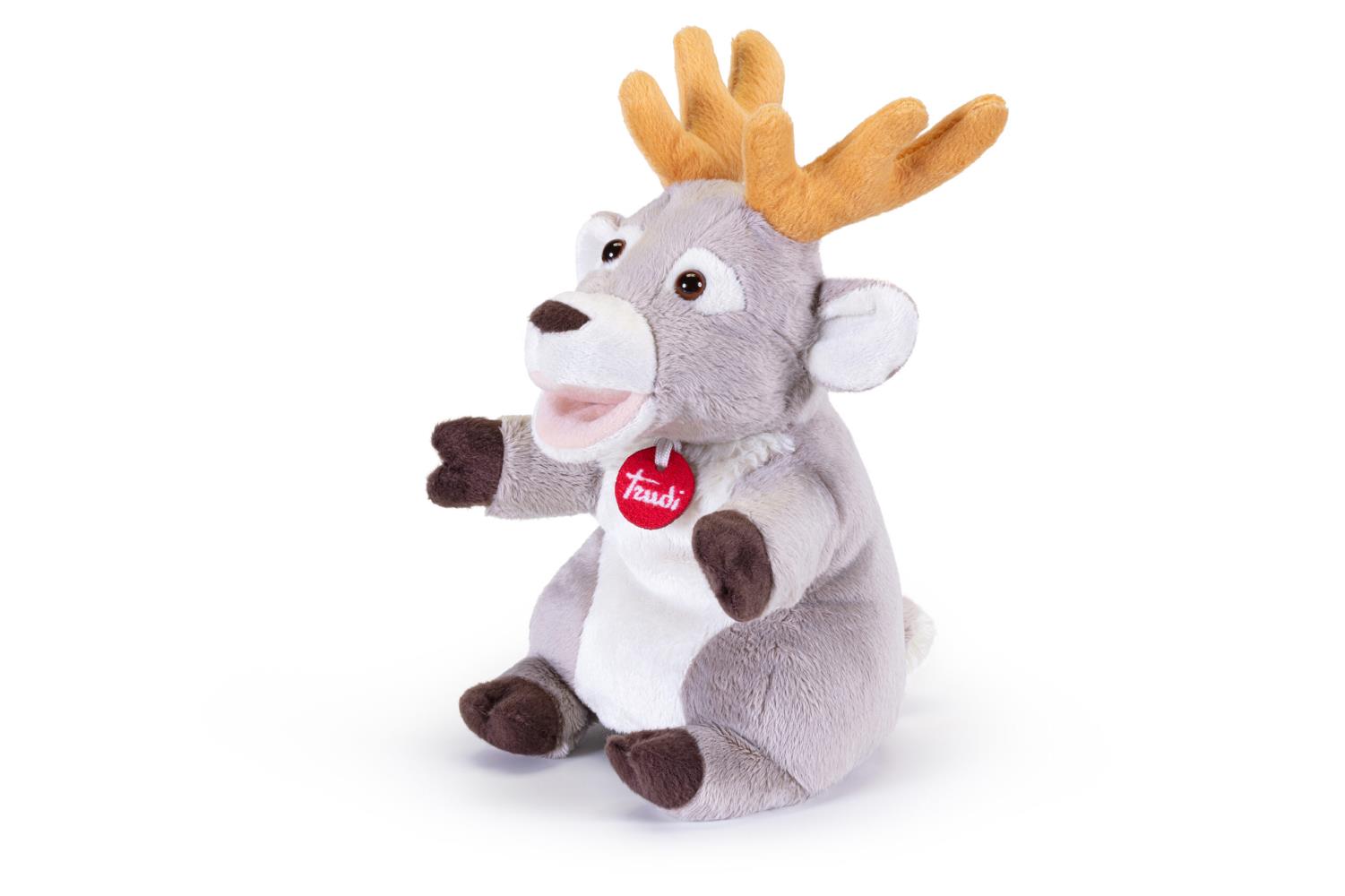 Trudi 29320 Handpuppe Rentier (S) 18x28x21 cm Stoff/Plüsch Neu