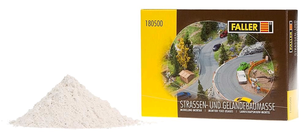 Faller 180500 Straßen- und Geländebau-Spachtelmasse, weiss, 500 g