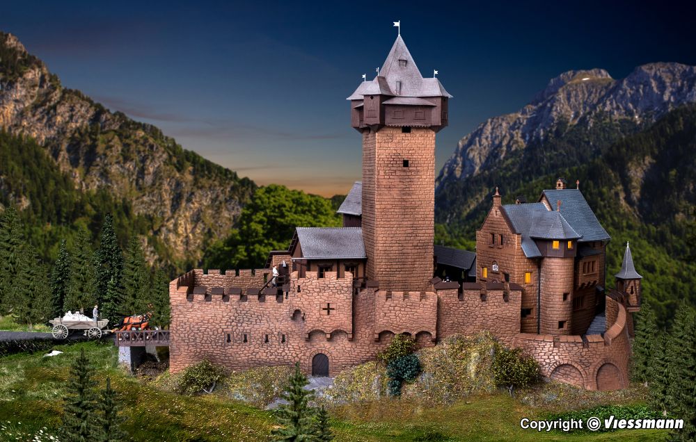 Kibri 39010 Burg Falkenstein in Kärnten 1:87 Spur H0 Bausatz Neu
