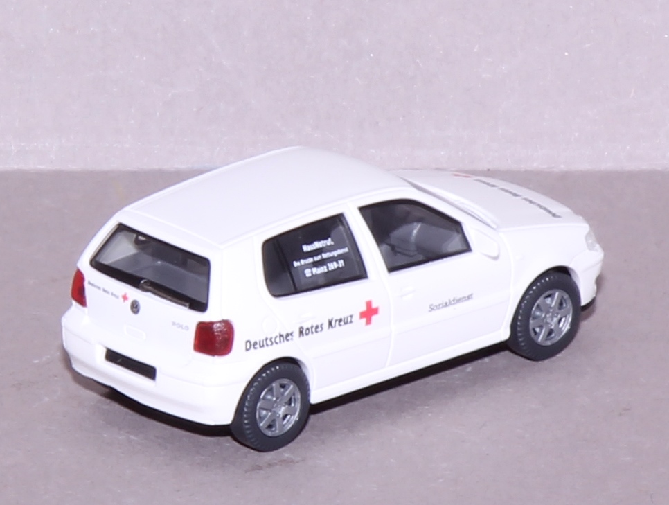 Wiking 0710732 VW Polo Deutsches Rotes Kreuz - 1:87 - Standmodell