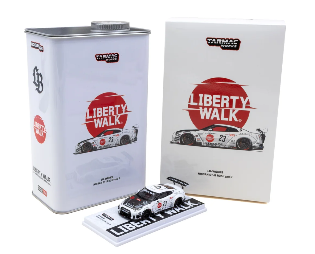 Tarmac Works T64-090-WH LB-WORKS NISSAN GT-R R35 type 2 White 1:64 NEU