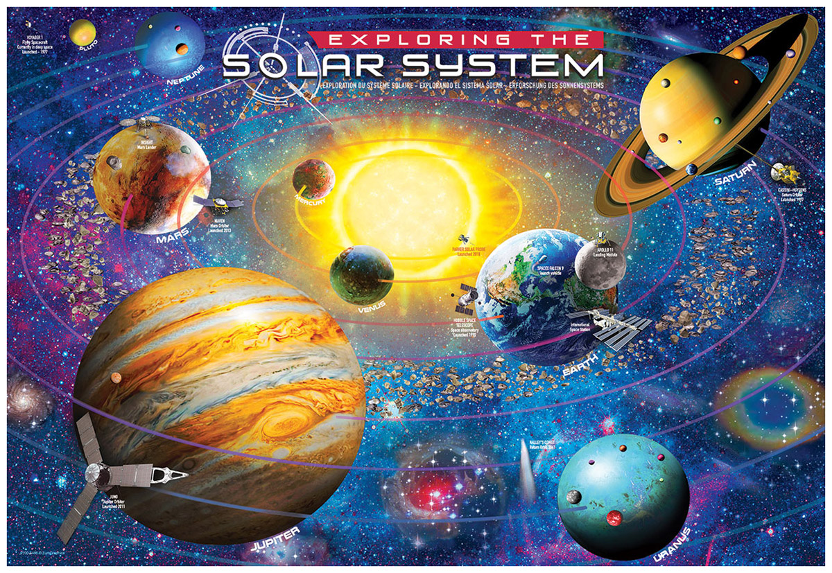 EUROGRAPHICS 9100-5486 Solar System Lunch Box Kindergarten 100 Teile Puzzle