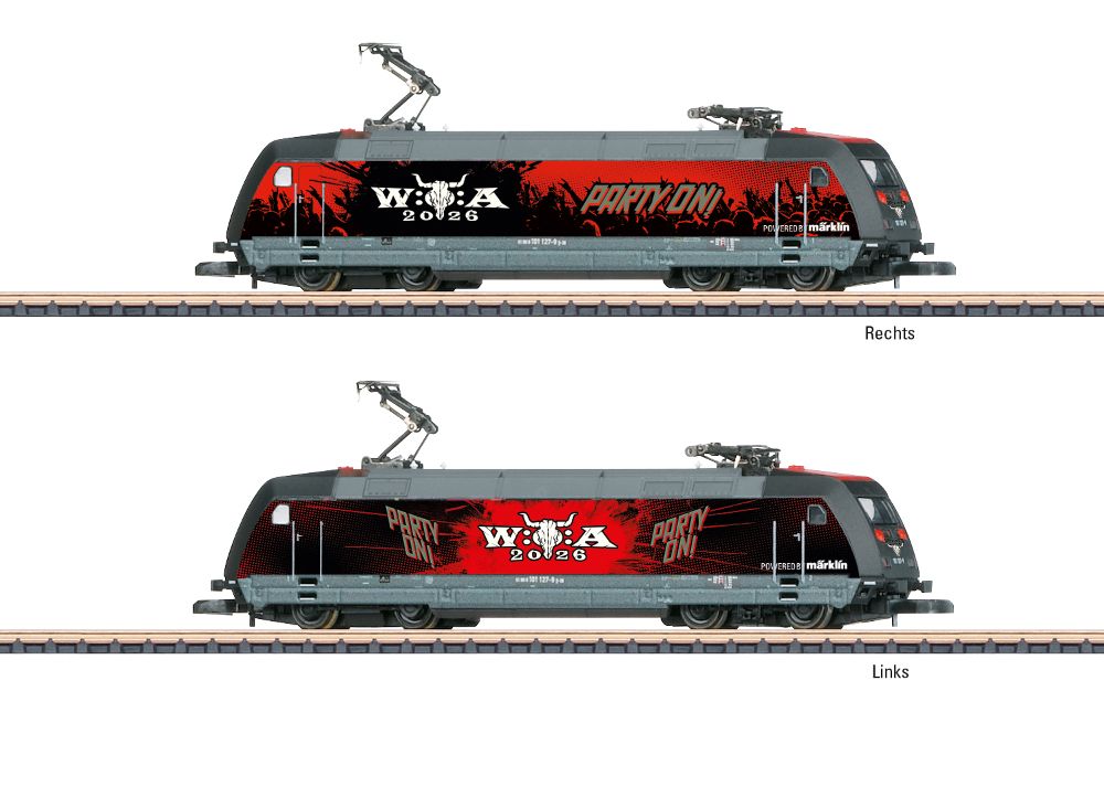Märklin 88666 E-Lok BR 101 Wacken Open Air (W:O:A®) 1:220 Spur Z
