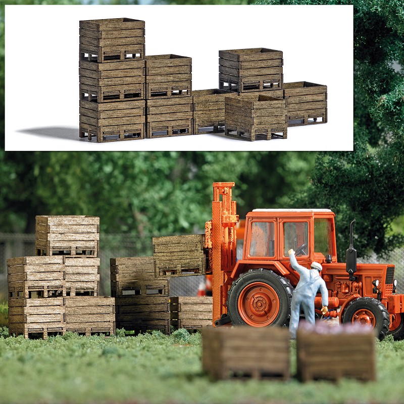 Busch 1980 Erntekisten-Set - Spur H0