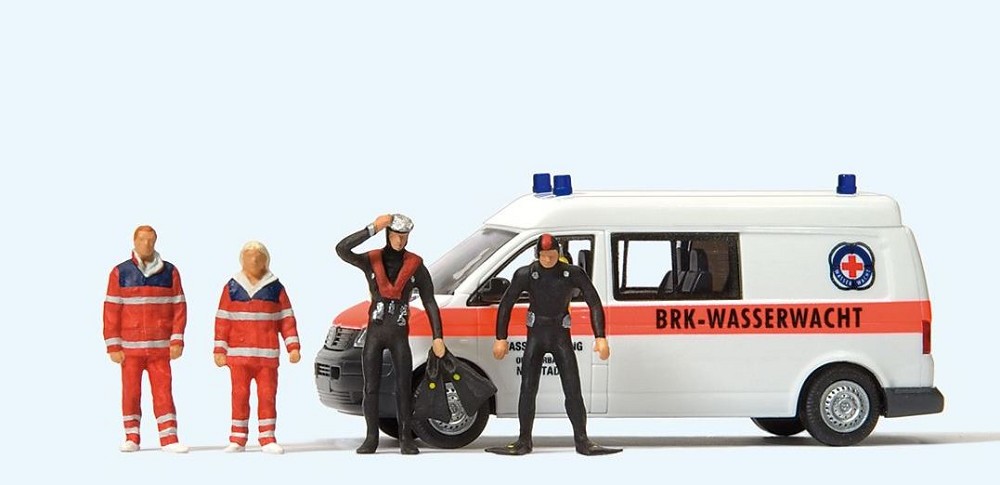 Preiser 33261 VW T5 BRK Wasserwacht