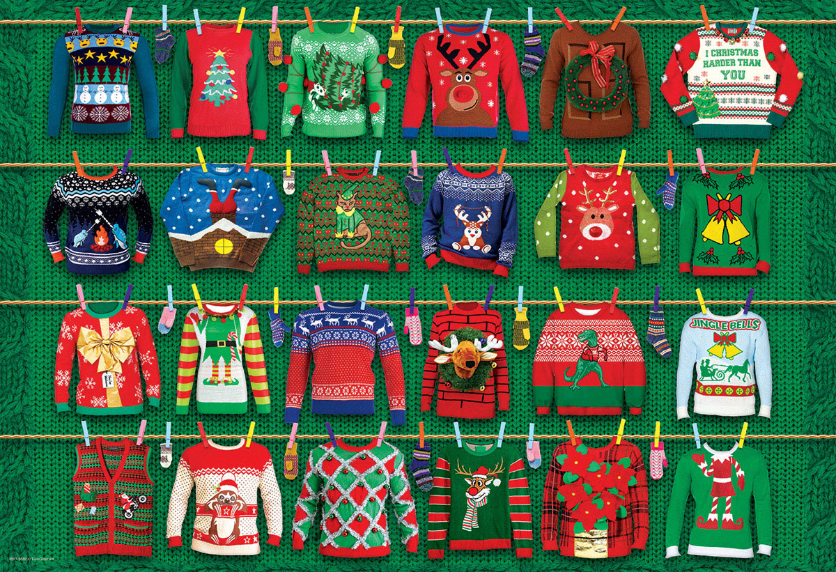 EUROGRAPHICS 8551-5662 Ugly Christmas Sweaters Dose 550 Teile Puzzle
