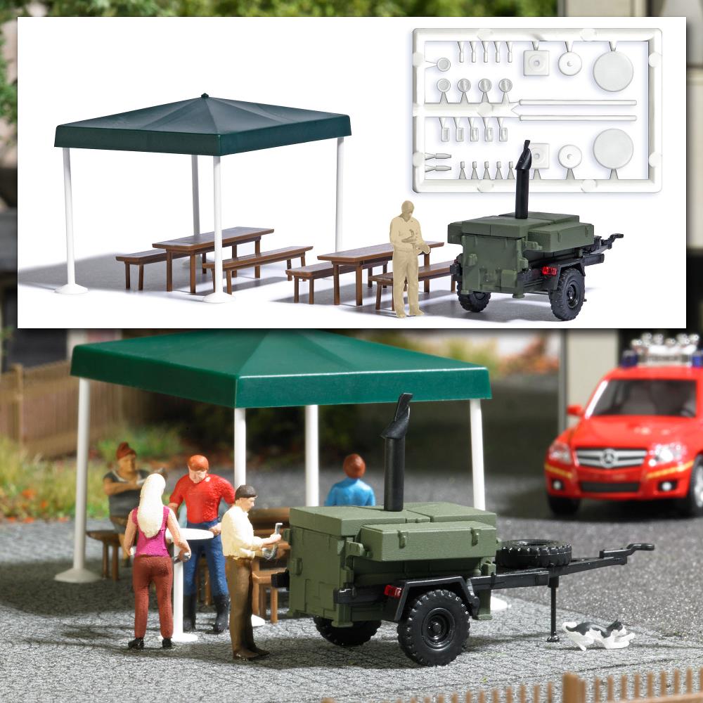 Busch 1829 Gulaschkanone mit Koch 1:87 Spur H0 Bausatz Neu