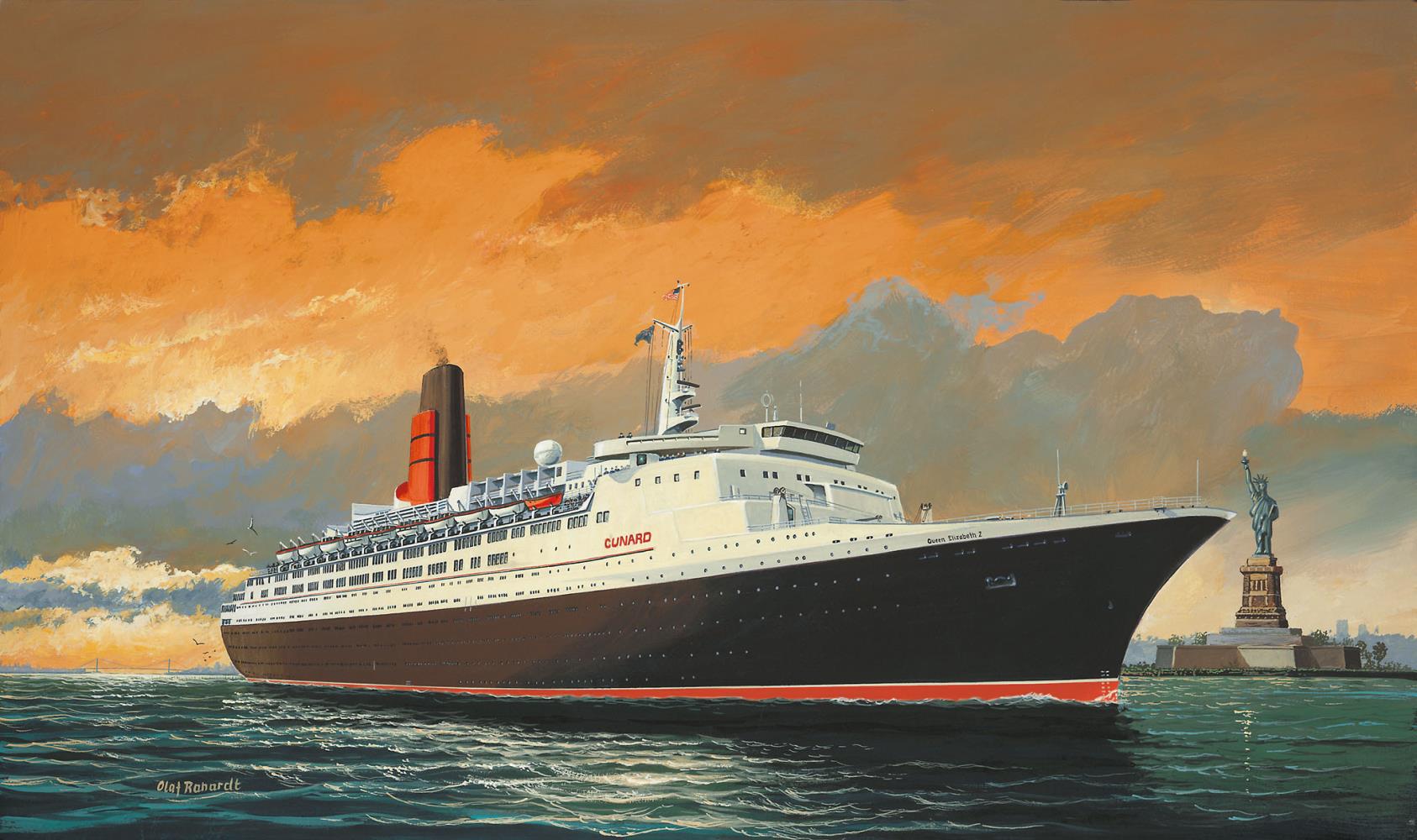 Revell 05806 Queen Elizabeth II 1:1200 Modellbausatz Neu OVP