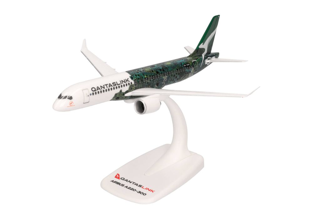 Herpa 614399 QantasLink Airbus A220-300 VH-X4A 1:200 Snap-Fit