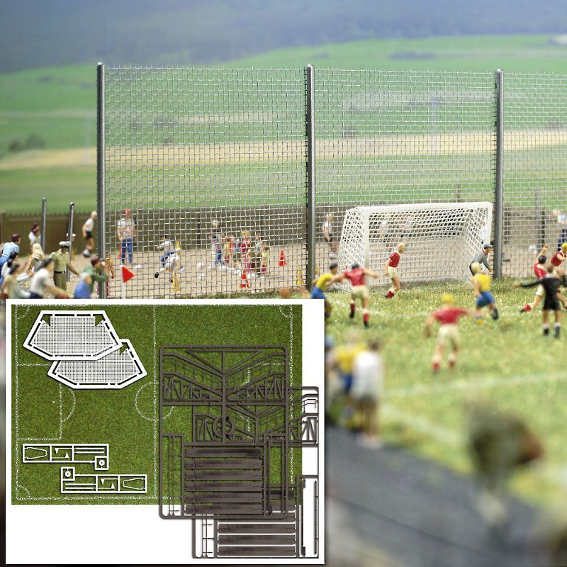 Busch 1052 Fußballplatz 1:87 Spur H0 Bausatz Neu OVP