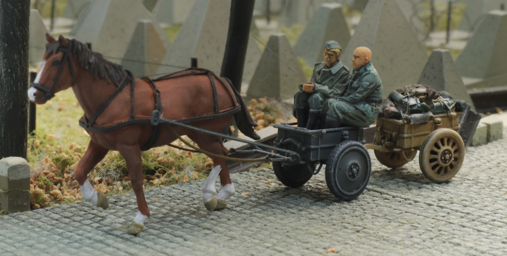 Artitec 6870736 WM Infanteriekarren mit Pferd + 2 Figuren