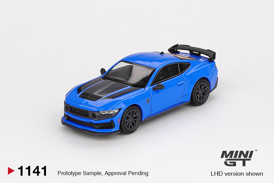 Mini GT MGT01141-L 1:64 FORD MUSTANG DARK HORSE GRABBER BLUE 2024