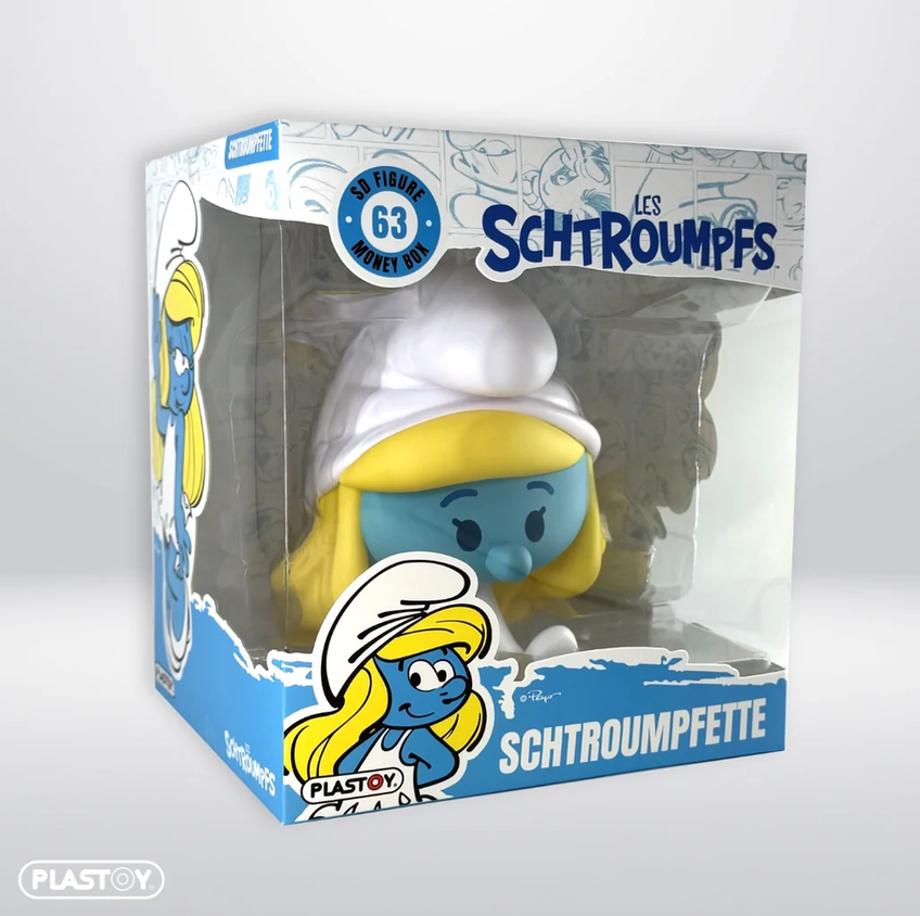 Plastoy 080298 Schlümpfe Chibi Schlumpfine 15,1 cm NEU OVP Spardose