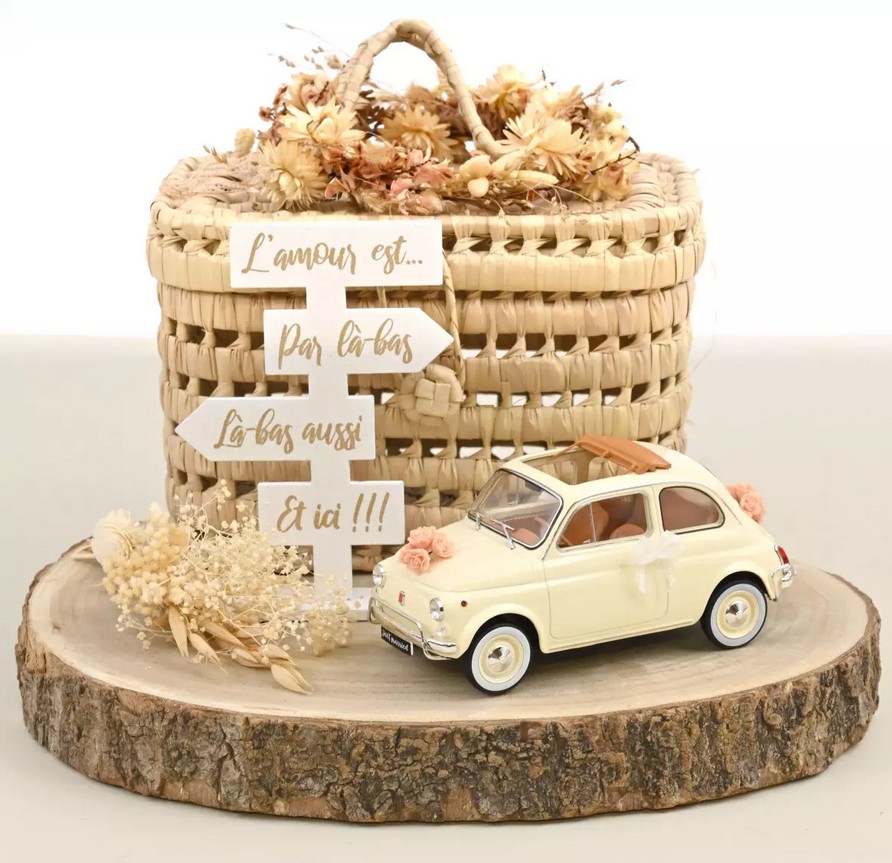 Norev 187780 Fiat 500 L 1968 Elfenbein Hochzeitsgeschenk 1:18 NEU