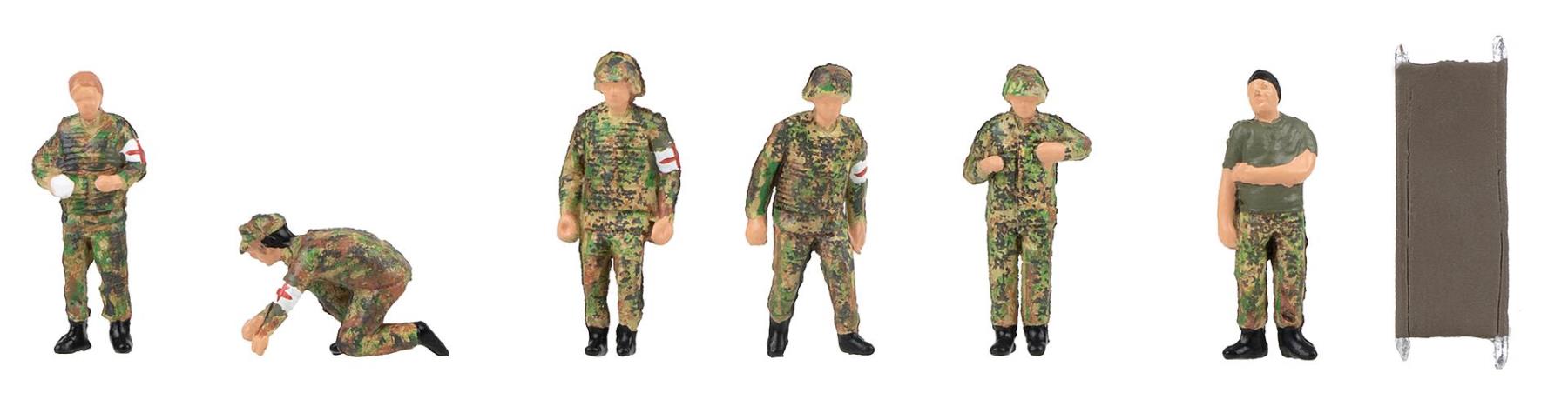 Faller 151752 Soldaten im Sanitätsdienst 1:87 Spur H0 Neu OVP