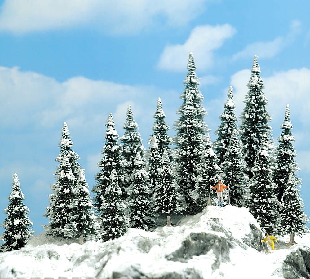 Busch 6466 20 Schneetannen ca. 60-135 mm hoch 1:87 Spur H0