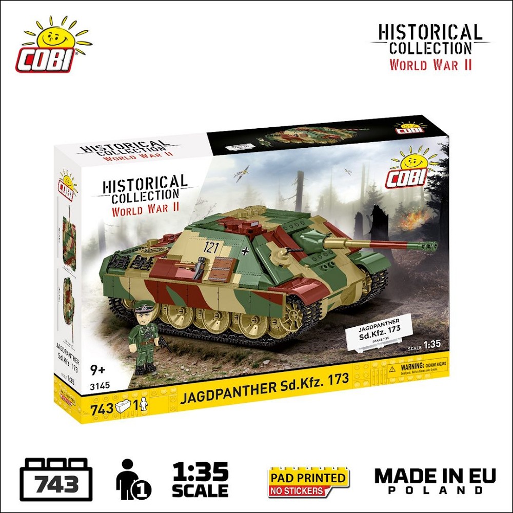 Cobi 3145 JAGDPANTHER SD.KFZ173 770 PCS HC WWII 1:35