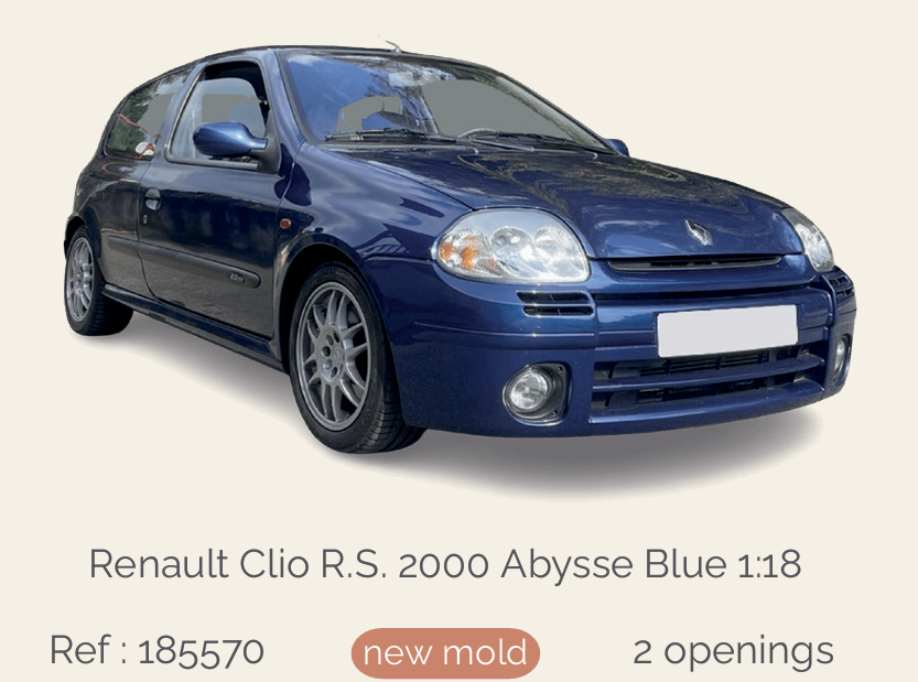Norev 185570 Renault Clio R.S. 2000 Abysse Blue 1:18