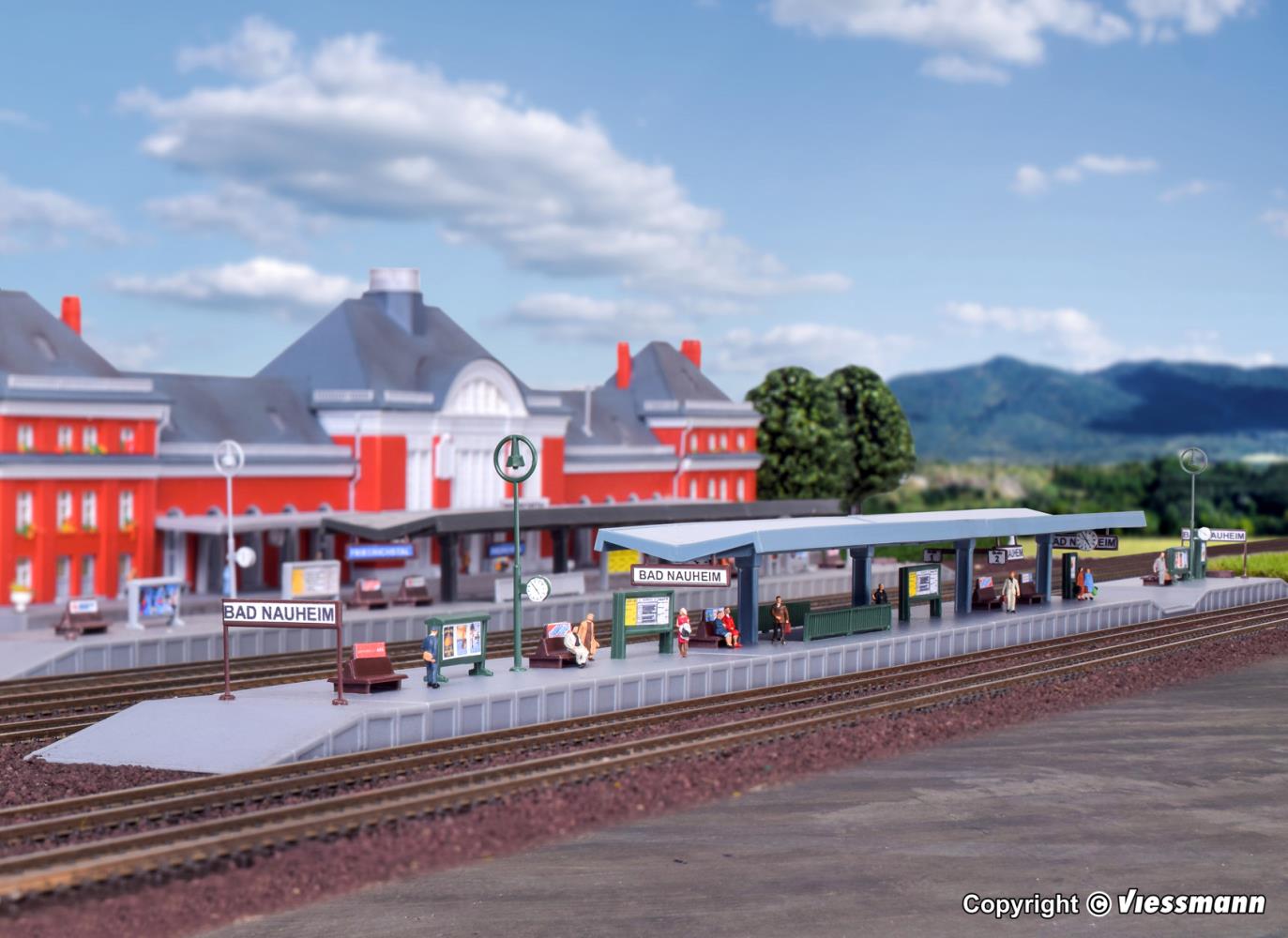 Kibri 36720 Bahnsteig Bad Nauheim 1:220 Spur Z Bausatz Neu OVP