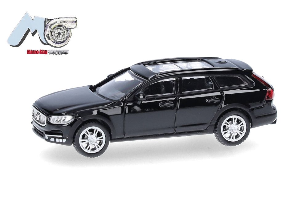 Herpa 87MC000032 MicroCity: Volvo V90 schwarz (ab 2017) 1:87 Spur H0