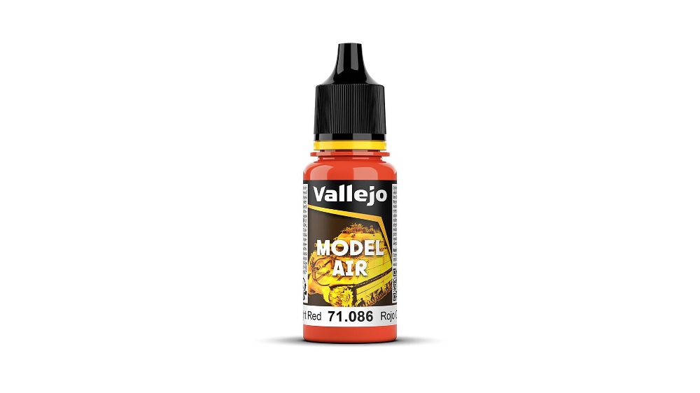 Vallejo 71086 Lichtrot, 18 ml Model Air NEU