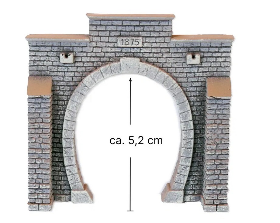 Noch 34851 Tunnel-Portal 1-gleisig, 7,9 x 7,6 cm 1:160 Spur N NEU