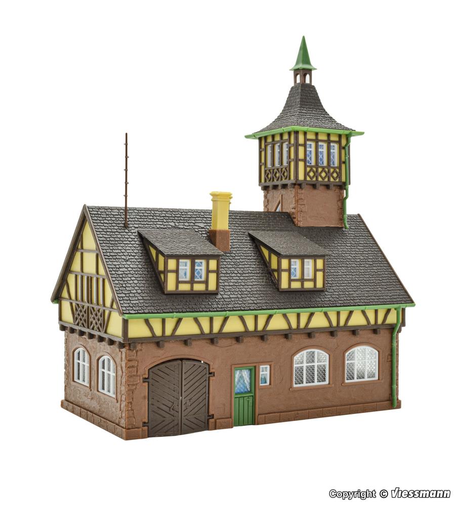 Vollmer 43756 Gerätehalle mit Turm dreiständig 1:87 Spur H0 Neu OVP