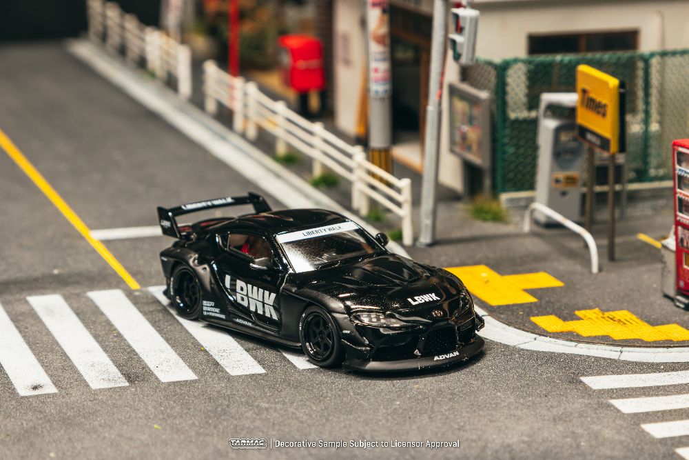 Tarmac Works T64-109-BK 1:64 TOYOTA SUPRA (A90) LB-WORKS BLACK 2025
