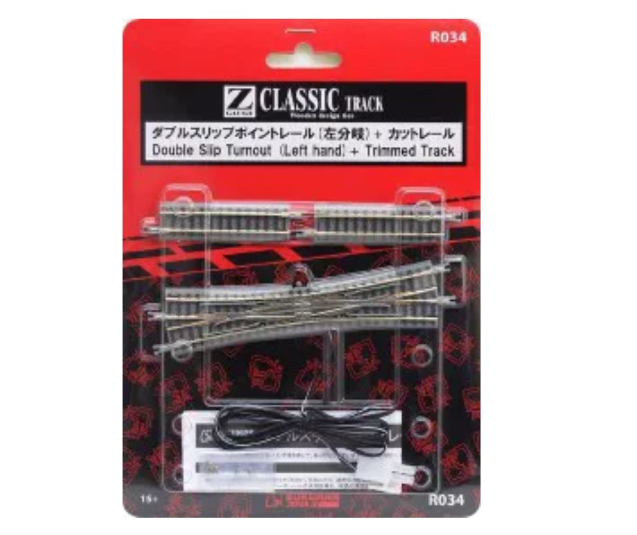 Rokuhan R034 E-Doppelkreuzweiche 13°112,8 mm 1:220 Spur Z Neu