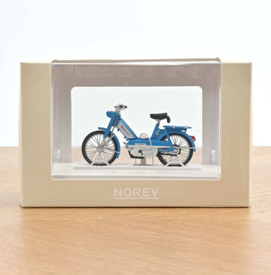 Norev 182049 Peugeot 103 1972 Blau 1:18 Standmodell NEU OVP