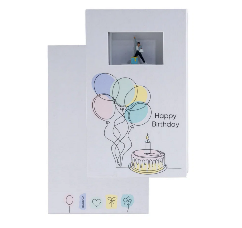 Noch 99507 Geschenkbox „Happy Birthday” 9x15 cm, 2,5 cm hoch