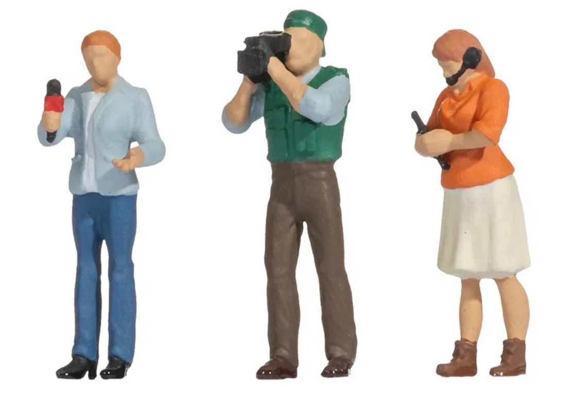 Noch 16605 Funny-Scenes „Reporter Team" 1:87 Spur H0 Neu OVP