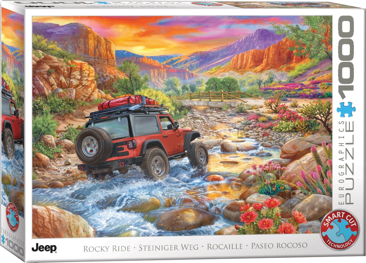 EUROGRAPHICS 6000-5998 Jeep - Steiniger Weg 1000 Teile Puzzle Neu OVP
