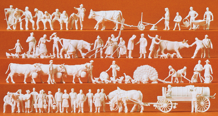 Preiser 16354 Auf dem Land 1:87 Spur H0 Neu OVP Figuren