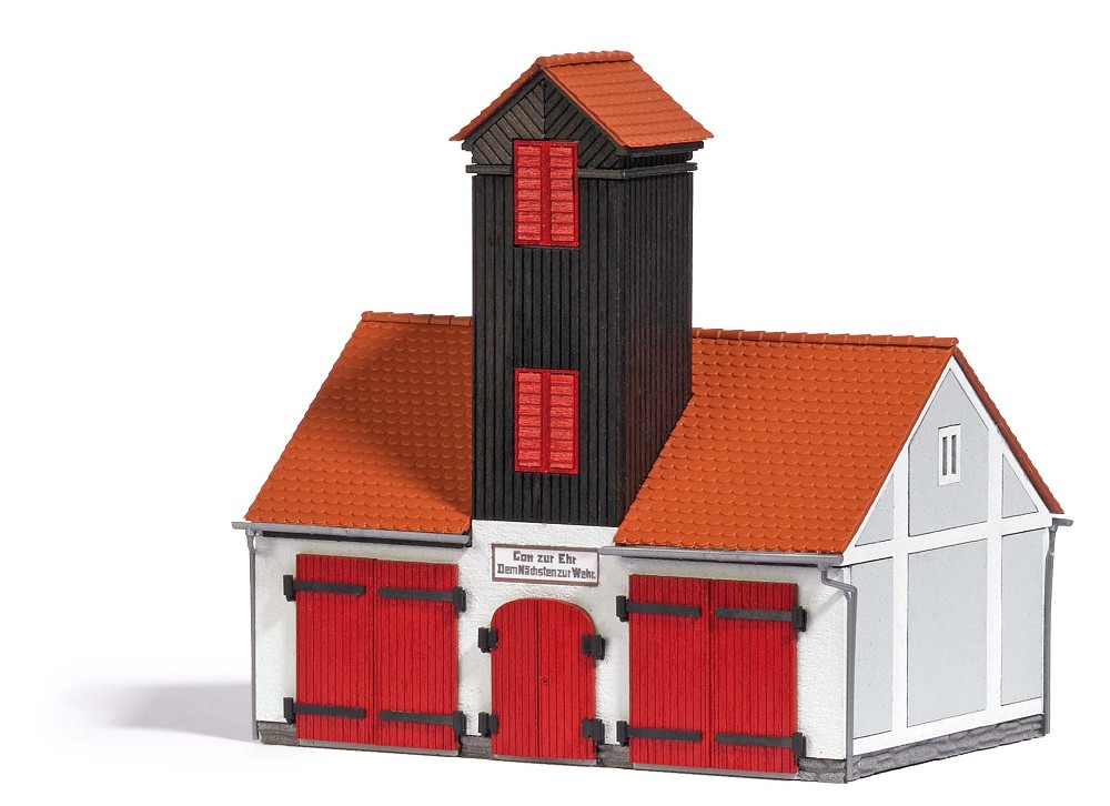 Busch 1660 Feuehrwehrgebäude H0