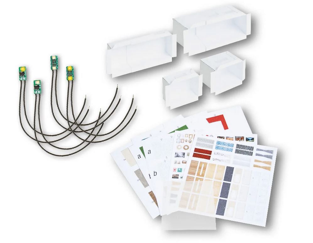 Noch 51250 micro-rooms LED-Gebäude-Beleuchtungs-Set Spur H0