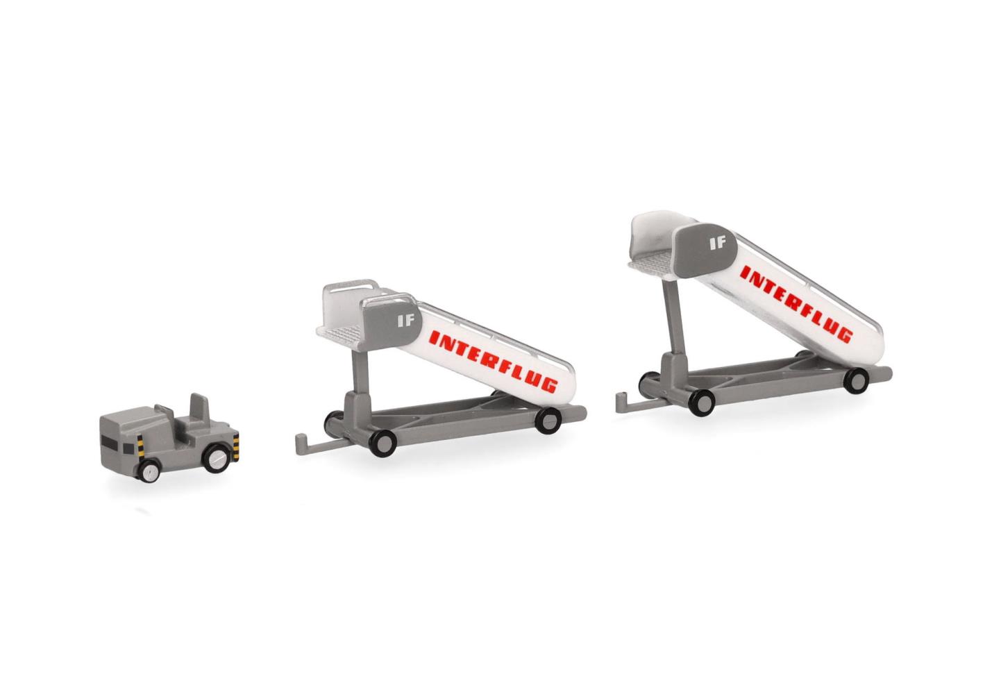 Herpa 573153 Interflug historische Fluggasttreppen (2x) 1:200 Neu