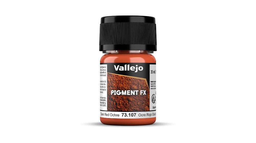 Vallejo 73107 Ocker, dunkelrot, 35 ml Pigment NEU