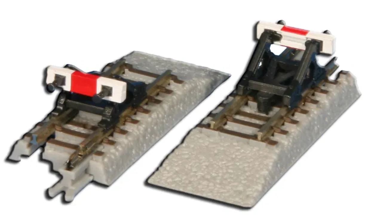 Rokuhan R029 Europäischer Prellbock 42 mm 1:220 Spur Z Neu OVP