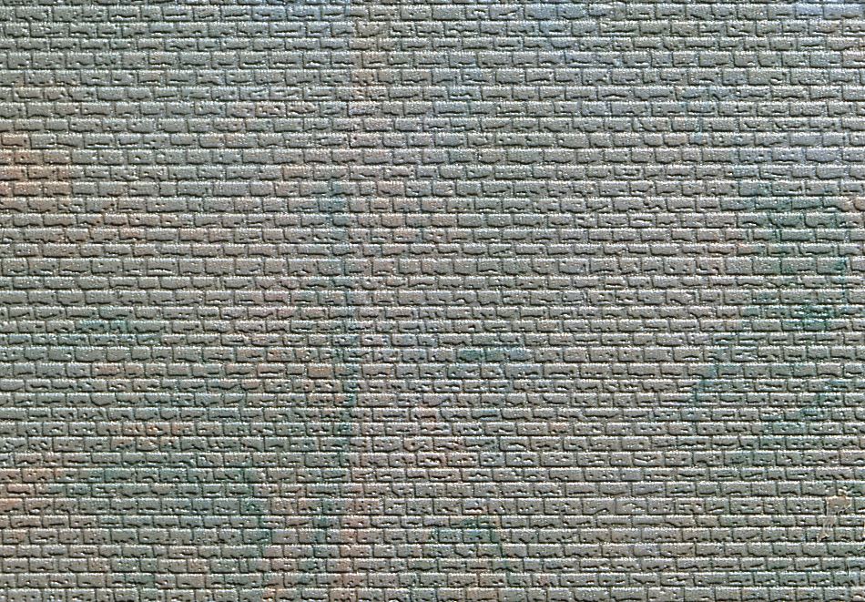 Kibri 36910 N/Z Mauerplatte regelmäßig, mit Abdecksteinen,L 10 x B 15 cm