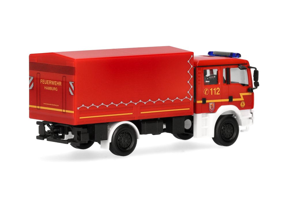 Herpa 098984 MAN TGA M MzKW "Feuerwehr Hamburg" 1:87 Spur H0