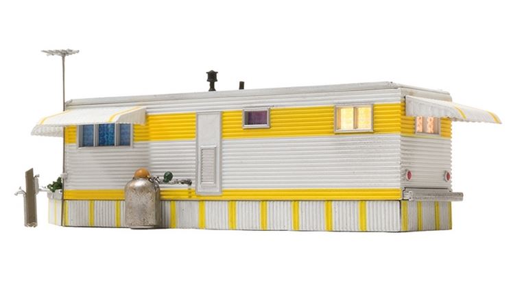 Woodland Scenics BR5062 Sunny Days Trailer Wohnwagen- Spur H0 Fertigmodell