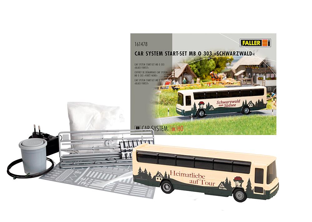 Faller 161478 Car System Start-Set MB O 303 Schwarzwald (WIKING) Spur H0