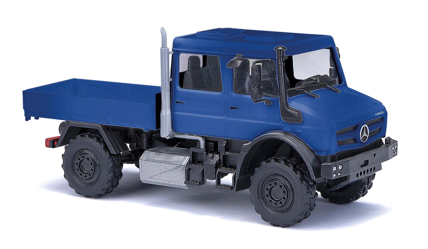 Busch 51082 MB Unimog U 5023 / Doppelkabine Blau 1:87 Spur H0