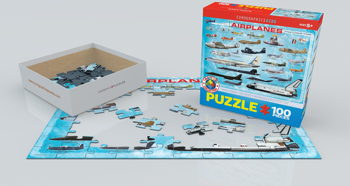 EUROGRAPHICS 6100-0086 Flugzeuge 100 Teile Puzzle