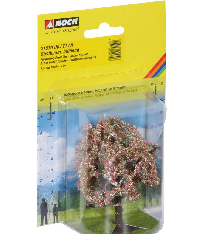 Noch 21570 Obstbaum blühend 7,5 cm hoch Spur H0/TT/N NEU OVP