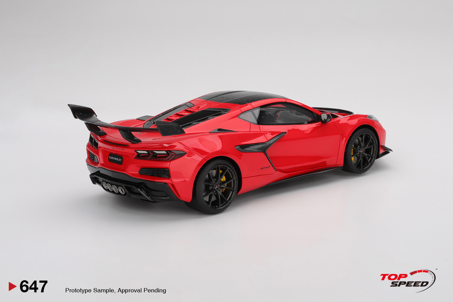 TSM 647 Chevrolet Corvette ZR1 Torch Red 2025 1:18 NEU OVP