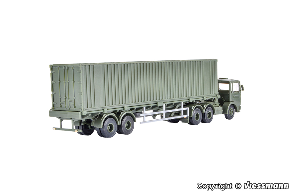 Kibri 18068 BW MAN 3-achs Zgm mit 40‘ Containerauflieger 1:87