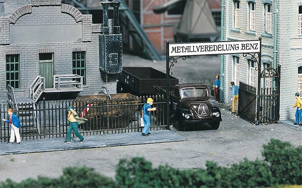 Faller 180412 Eisenzaun mit Tor, 1046 mm 1:87 Spur H0 Neu OVP